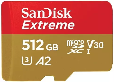 Карта памяти Sandisk Micro SDXC Extreme 512GB без адаптера (SDSQXAV-512G)
