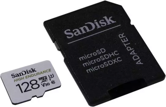 Карта памяти SanDisk microSDHC 128GB SDSQQNR-128G-GN6IA High Endurance ( + adapter)