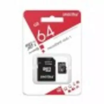 Карта памяти Smartbuy microSDXC 64GB Class10 UHS-1