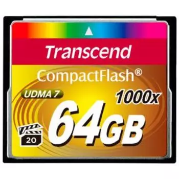 Карта памяти Transcend 64GB CompactFlash 1000X TS64GCF1000
