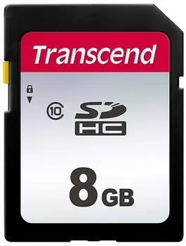 Карта памяти Transcend SD 8GB TS8GSDC300S
