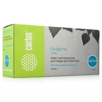 Картридж Cactus CS-CE271A голубой