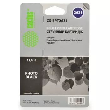 Картридж Cactus CS-EPT2631 черный