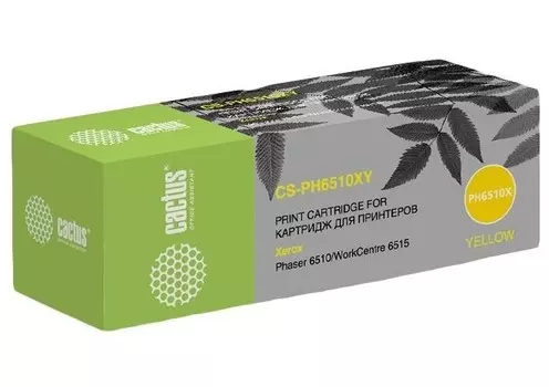 Картридж Cactus CS-PH6510XY желтый
