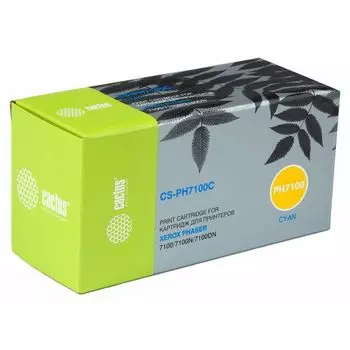 Картридж Cactus CS-PH7100C голубой