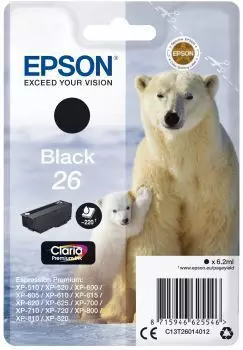 Картридж Epson C13T26014012 (T2601) черный