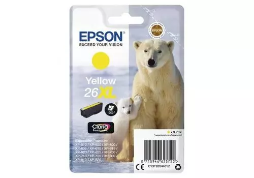 Картридж Epson C13T26344012 (T2634) желтый