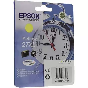Картридж Epson C13T27144022 (T2714) желтый