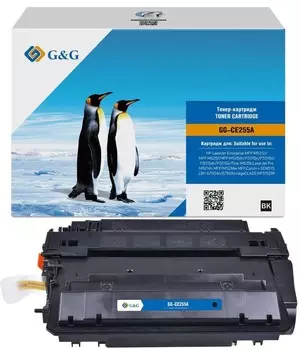 Картридж G&G GG-CE255A черный