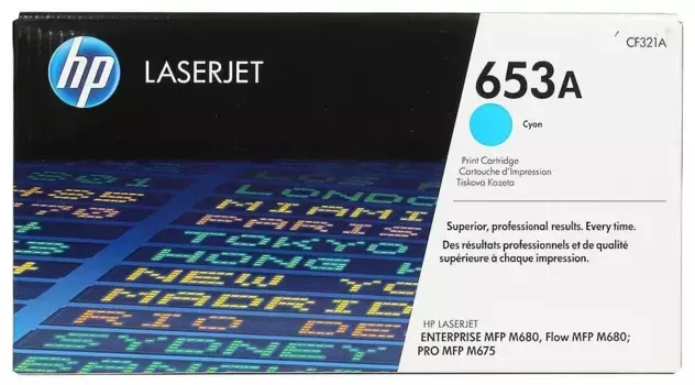 Картридж HP CF321AC (653A) голубой