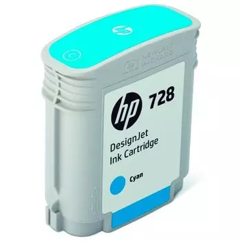 Картридж HP F9J67A (728) голубой