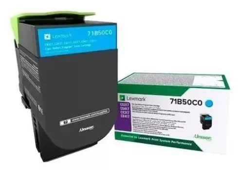 Картридж Lexmark 71B50C0 голубой