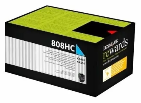 Картридж Lexmark 80C8HC0 голубой