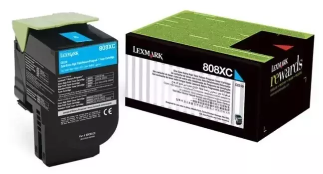 Картридж Lexmark 80C8XC0 Голубой