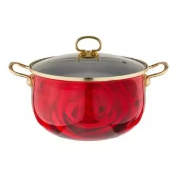 Кастрюля Agness 915-113 Красная роза