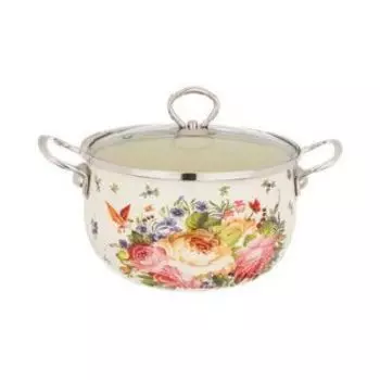 Кастрюля Agness РОСКОШНЫЙ САД 915-101 бежевый