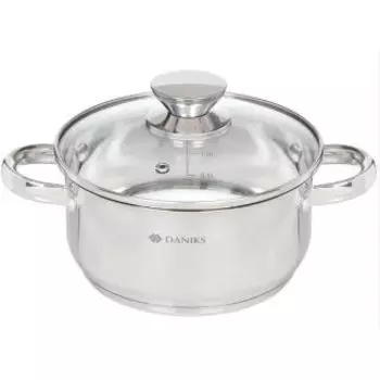 Кастрюля Daniks QS-S-18 2,2л