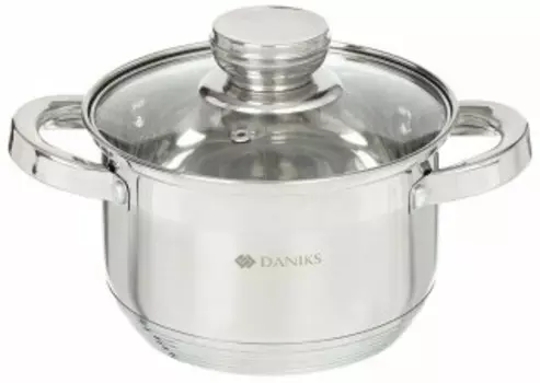 Кастрюля Daniks Стандарт-PR SD-16-2 2л