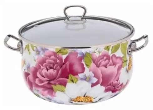 Кастрюля Interos Пион 4л (2545-С)