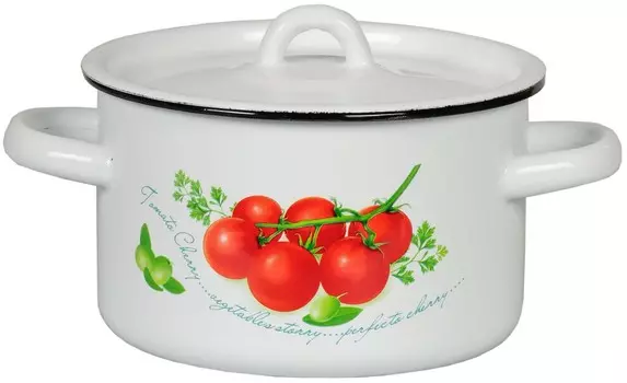 Кастрюля Эмаль 1с17с_а белый 4,5л