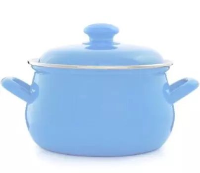 Кастрюля Эстет ЭТ-72302 3л голубая (49021)