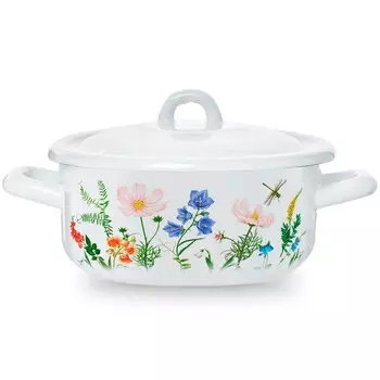 Кастрюля Эстет ЭТ-72485 Луговые цветы 1.45л