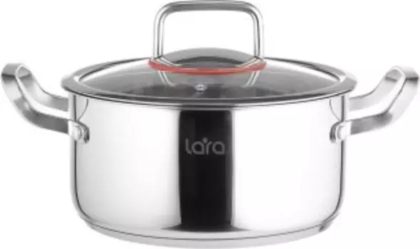 Кастрюля LARA LR02-502 нержавеющая сталь