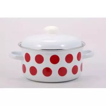 Кастрюля Лысьва 1512АП2/4 Кастр. эм. 3л Горох красный