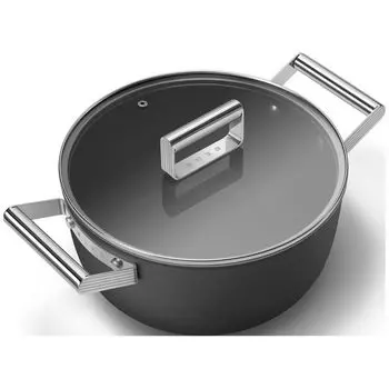 Кастрюля Smeg CKFC2411BLM чёрная
