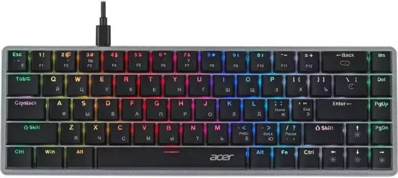 Клавиатура Acer OKW302 серебристый