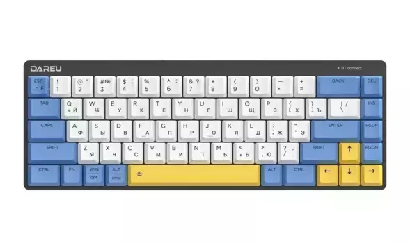 Клавиатура Dareu EK868 White/Blue/Yellow (Red switch)