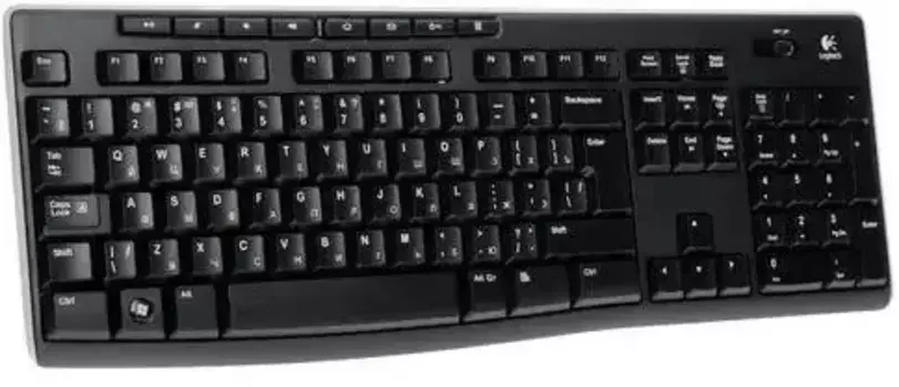 Клавиатура Logitech K270 черный/белый (920-003058)
