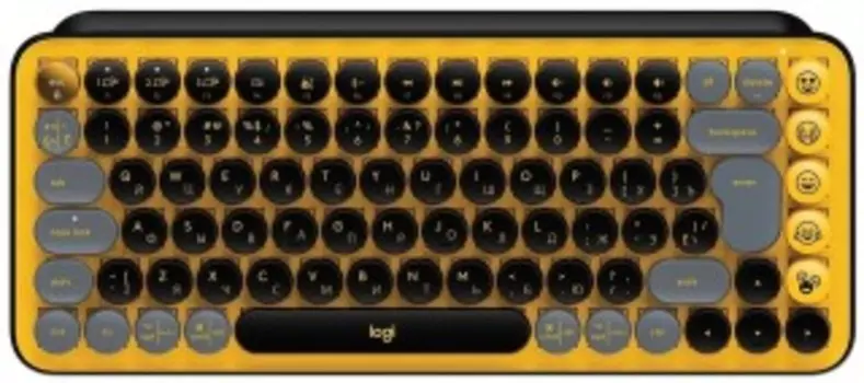 Клавиатура Logitech POP Keys желтый/черный (920-010716)