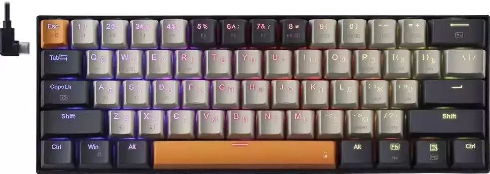 Клавиатура Redragon CARAXES PRO RU RGB (71554)