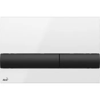 Кнопка смыва Alca plast M1710-8 Белая/черная