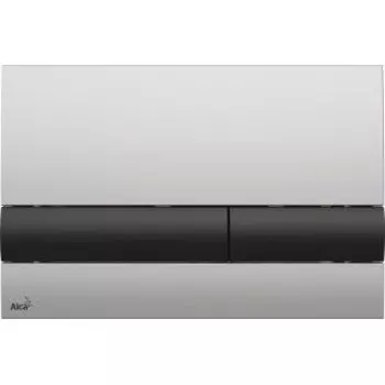 Кнопка смыва Alca plast M1712-8 Хром-матовая/черная