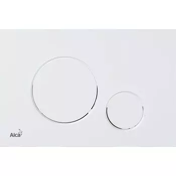 Кнопка смыва Alca plast M676 белый/матовый
