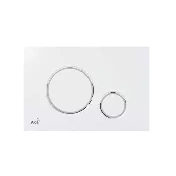 Кнопка смыва Alca plast M770 белый/хром-глянец