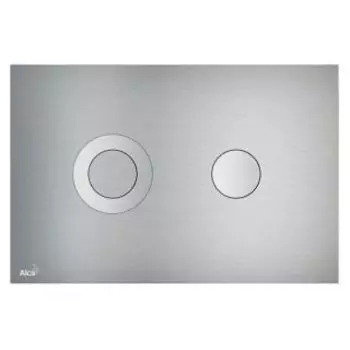 Кнопка смыва Alca plast TURN металл/матовый