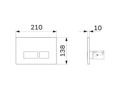 Кнопка смыва Am.Pm Pro S I047001 белый