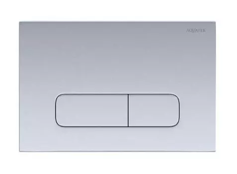 Кнопка смыва AQUATEK 002C Хром матовая (клавиши прямоугольные) (KDI-0000014)