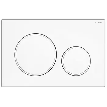 Кнопка смыва Azario AZ-017.01 глянцево-белая