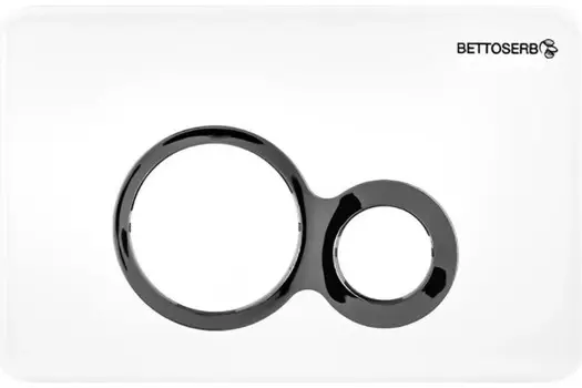 Кнопка смыва BETTOSERB белый глянец/хром глянец (40006458)