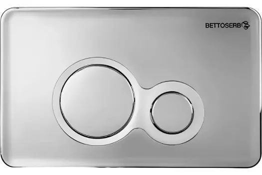Кнопка смыва BETTOSERB хром глянец/хром матовый (40006465)