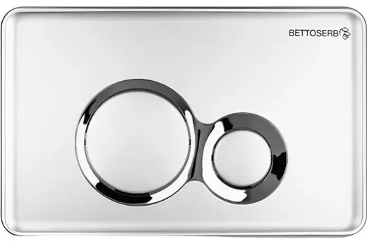 Кнопка смыва BETTOSERB хром матовый/хром глянец (40006463)