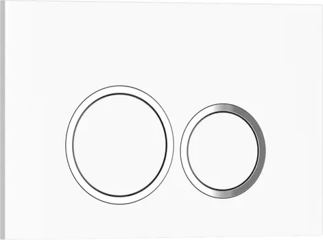 Кнопка смыва Iberica Blanca ESTI-O 246х165мм белый глянцевый, пластик (IB.B082.001.000)