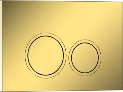 Кнопка смыва Iberica Blanca ESTI-O 246х165мм шампань/золото глянцевый, пластик (IB.B082.006.001)