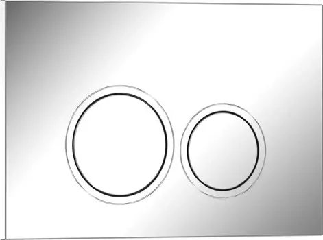 Кнопка смыва Iberica Blanca ESTI-O 246х165мм хром глянцевый, пластик (IB.B082.003.002)