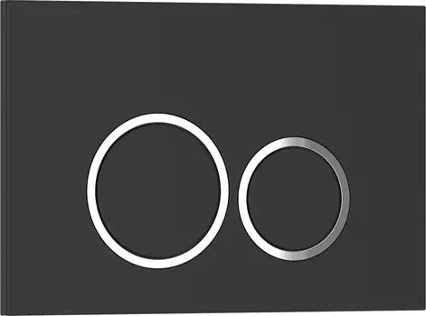 Кнопка смыва Iberica Blanca ESTI-O 246х165мм черный матовый, пластик (IB.B082.002.000)