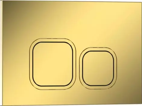 Кнопка смыва Iberica Blanca ESTI-Q 246х165мм шампань/золото глянцевый, пластик (IB.B083.006.001)